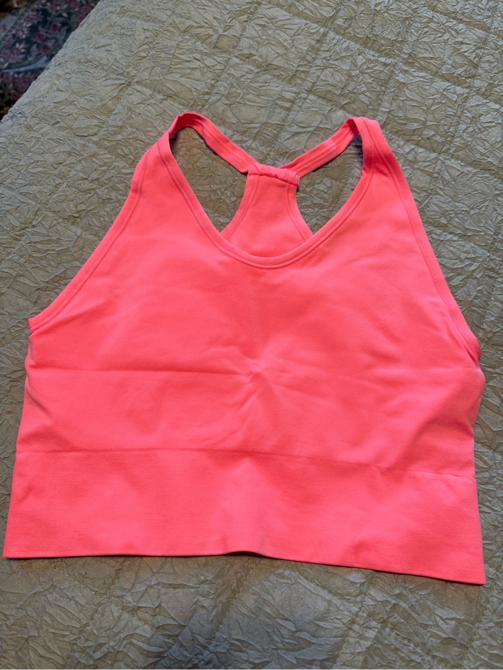 Z By Zella Women's Pink Racerback Crop Bralette